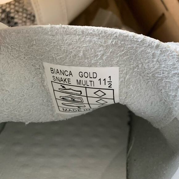 FINAL PRICE! Vintage Havana Bianca Snake Size 11.5 Snake Star Logo Shoes NEW - Picture 10 of 12